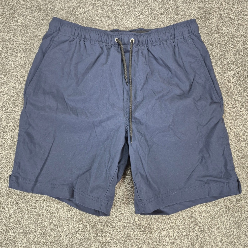 Everlane ReNew Swim Shorts Mens Medium Navy Blue Recycled Nylon Trunks